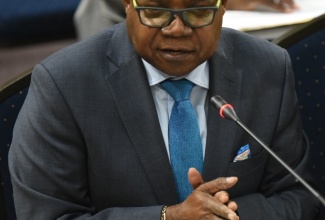 Minister of Tourism, Hon. Edmund Bartlett, speaking during Tuesday’s (March 1) meeting of the Standing Finance Committee of the House of Representatives.