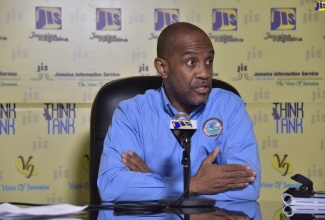 Director of the Meteorological Service Division, Evan Thompson, speaks at a recent JIS ‘Think Tank’, about its new doppler weather radar to be commissioned ahead of the start of the 2022 Atlantic Hurricane season. 