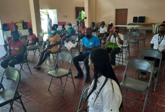  Parents participate in a parenting seminar held recently at the Cambridge United Church in Brompton, St. Elizabeth.