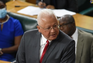 Justice Minister, Hon. Delroy Chuck, makes his contribution to the 2022/23 Sectoral Debate in the House of Representatives on May 4.
