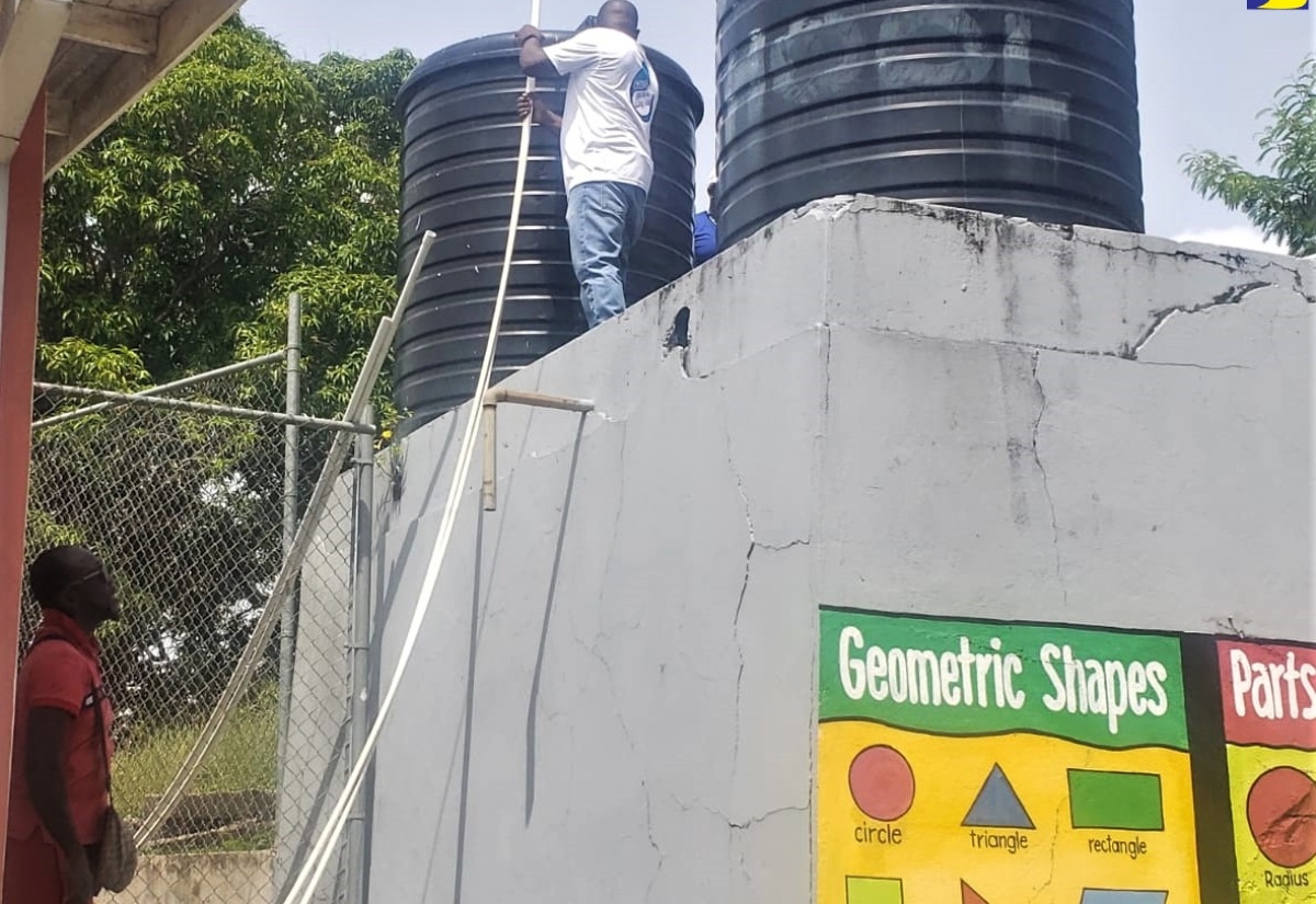 NWC Improves Water Flow At Cacoon Primary And Infant Jamaica