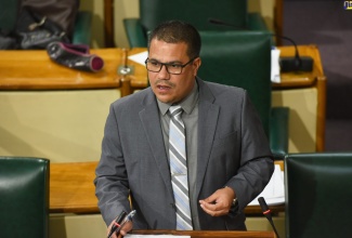 Minister without Portfolio in the Ministry of Economic Growth and Job Creation, Senator the Hon. Matthew Samuda, addressing the Senate on June 17.