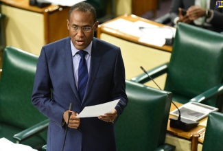 Minister of Finance and the Public Service, Dr. the Hon. Nigel Clarke, speaking in the House of Representatives on Tuesday (July 19).

