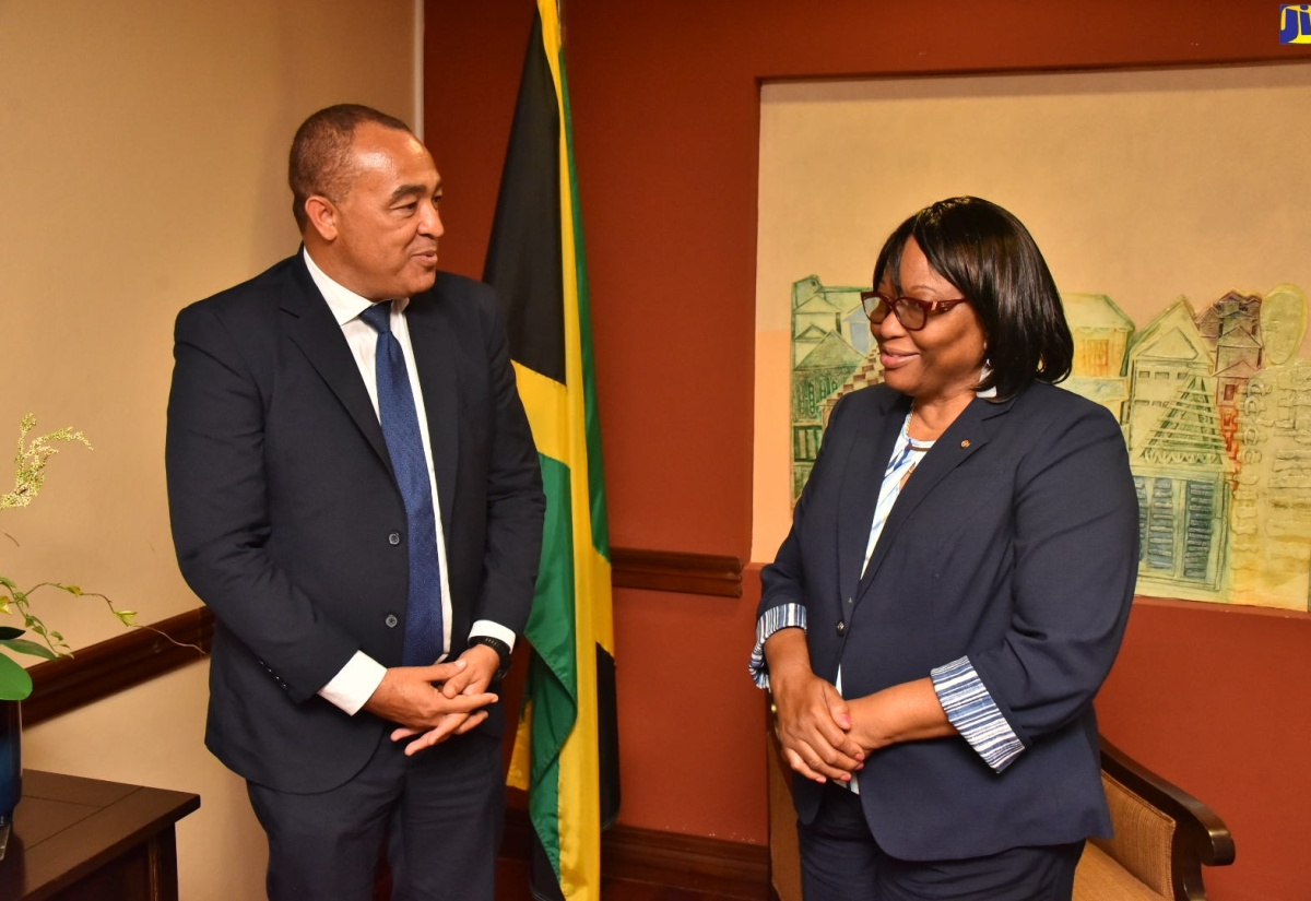 PHOTOS: Minister Tufton Receives PAHO Director