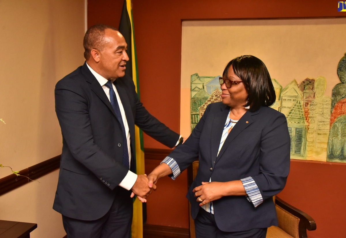 PHOTOS: Minister Tufton Receives PAHO Director