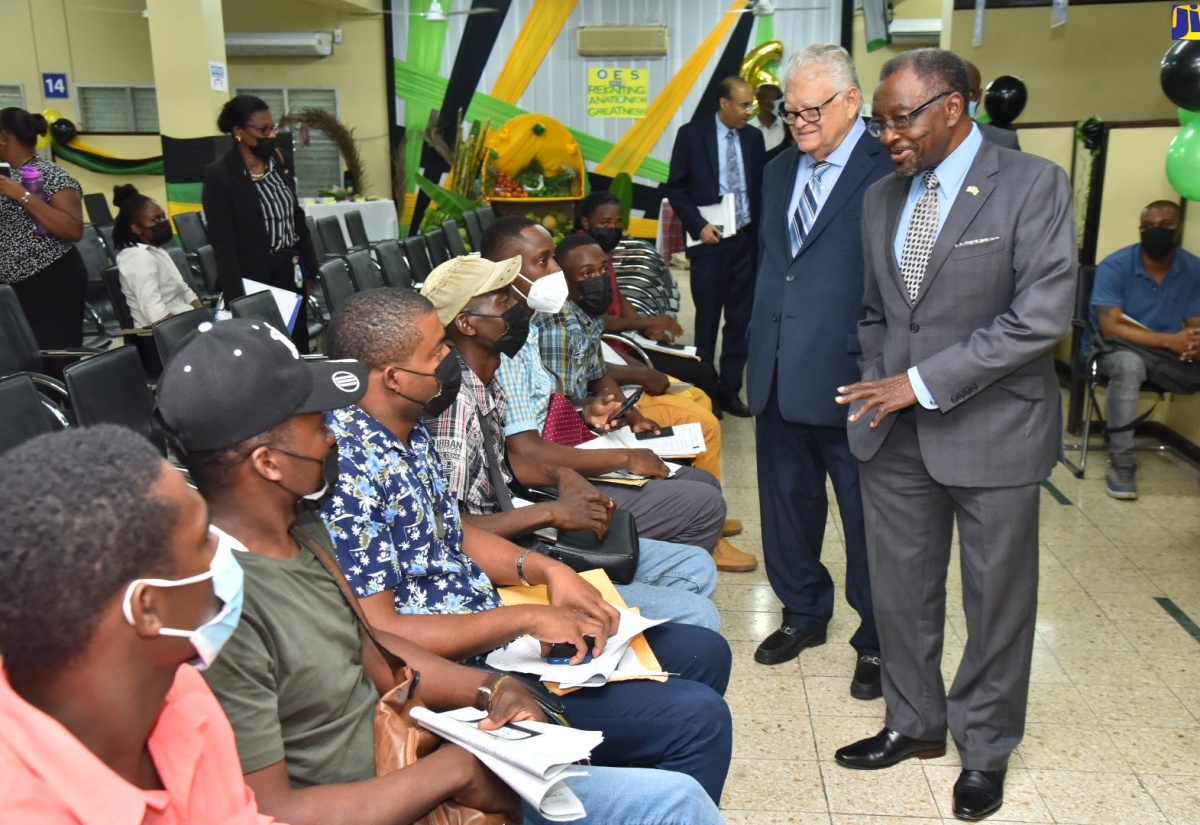 PHOTO:  Minister Samuda and Ambassador Nick Perry Visit MLSS Overseas Employment Centre