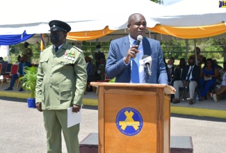 Minister of State in the Ministry of National Security, Zavia Mayne, delivered remarks at the Department of Correctional Services (DCS) 82nd Intake Passing Out Ceremony at the Carl Rattray Staff College last Friday (July 22).  