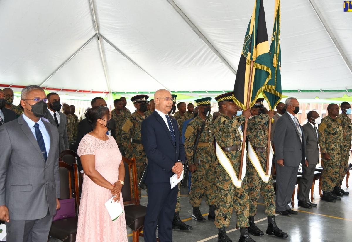 Their Excellencies Attend Drumhead Service