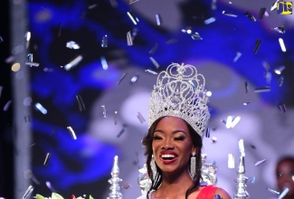 Newly crowned Miss Jamaica Festival Queen 2022, Velonique Bowen, at the coronation held at the National Indoor Sports Centre on Monday (August 1).. 