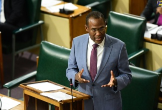 Minister of Finance and the Public Service, Dr. the Hon. Nigel Clarke, addressing the House of Representatives on October 4 where he provided an update on the report and recommendations of the Joint Select Committee (JSC) on the Customs Act, 2020. 