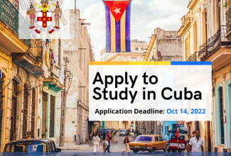 Applications for the Cuba/Jamaica Bilateral Scholarship will close on Friday, October 14.