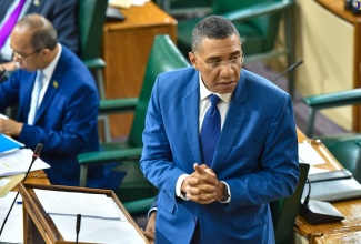 Prime Minister, the Most. Hon. Andrew Holness, speaking in the House of Representatives on November 22.