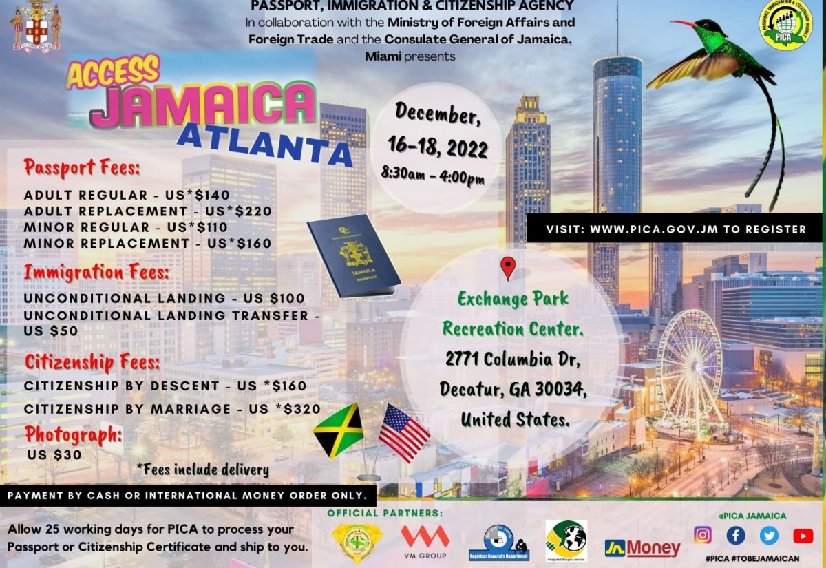 PICA Taking ‘Access Jamaica’ Initiative to Atlanta