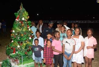 Children from Norwood, St. James, participate in the community’s Christmas Tree-Lighting Ceremony, on Thursday, December 22. 