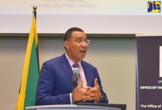 Prime Minister, the Most Hon. Andrew Holness, addressing a national security seminar hosted by the Office of the National Security Advisor, at the AC Hotel in Kingston on January 12.

Prime Minister, the Most Hon. Andrew Holness, addressing a national security seminar hosted by the Office of the National Security Advisor, at the AC Hotel in Kingston on January 12.

