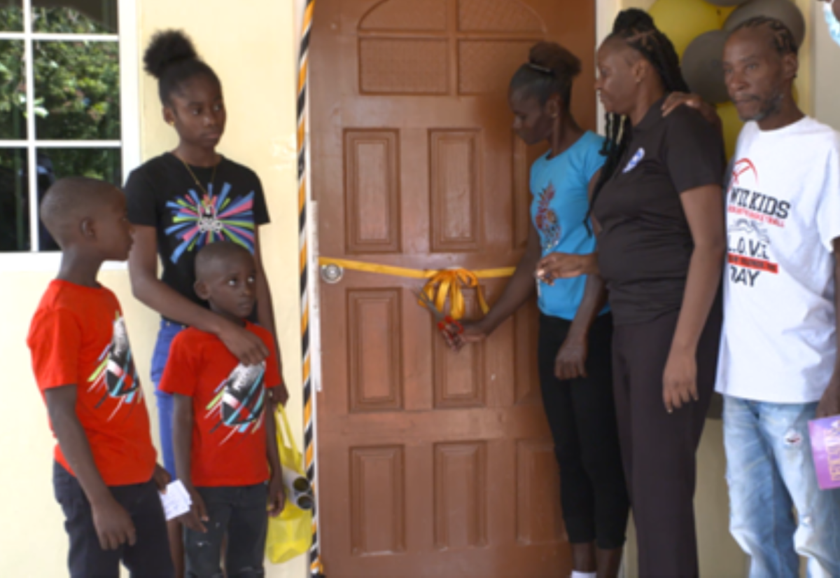Lacovia Past Students Build House for Needy Family
