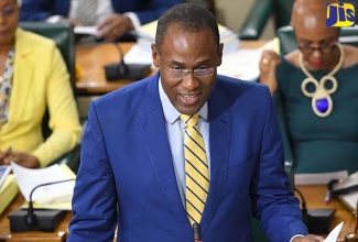 Minister of Finance and the Public Service, Dr. the Hon. Nigel Clarke, tables the Estimates of Expenditure in the House of Representatives on Tuesday (February 14).
