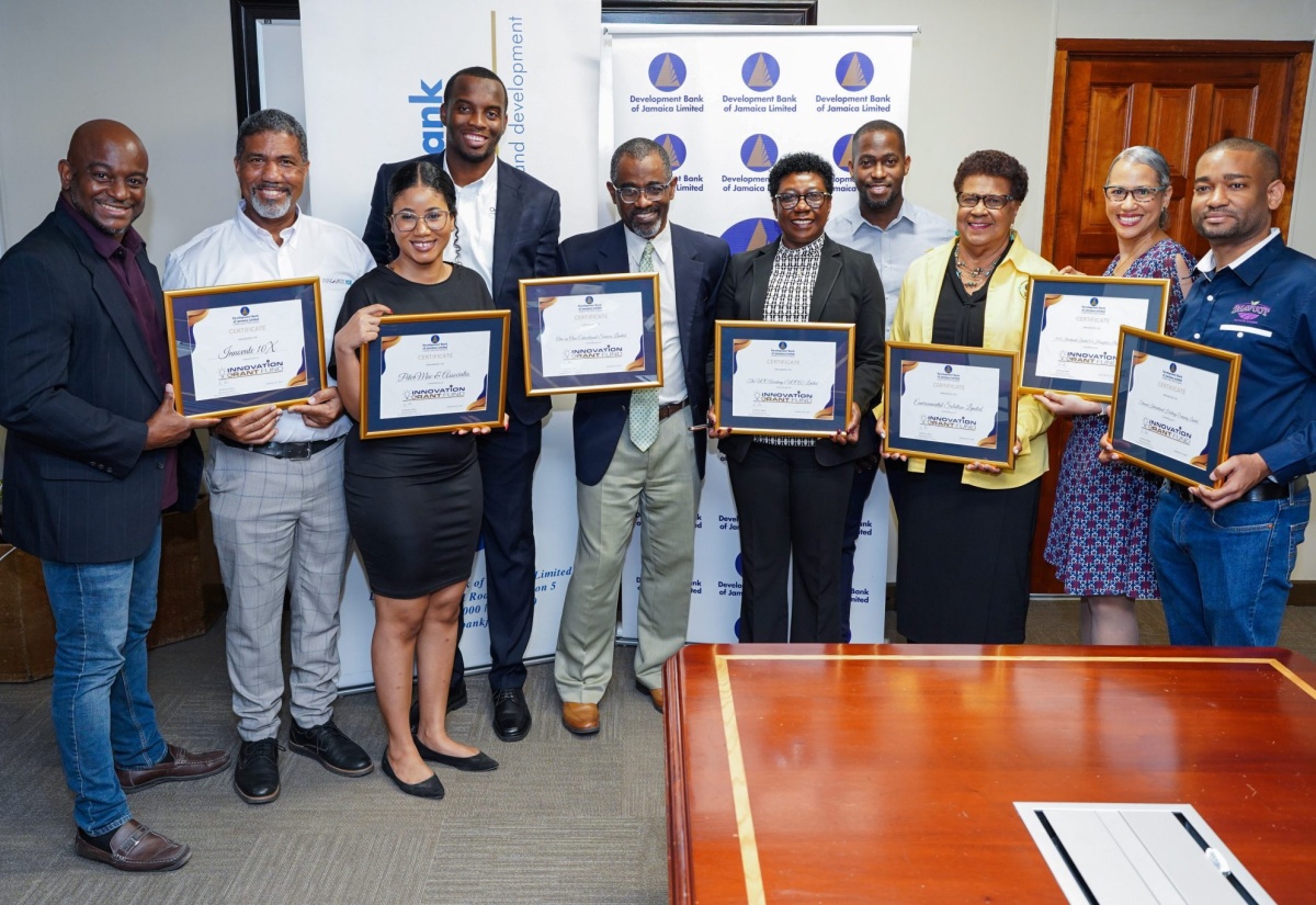 Nine medium-sized Jamaican Companies awarded grant funding for Innovation as the DBJ Boosting Innovation Growth & Entrepreneurship Ecosystems