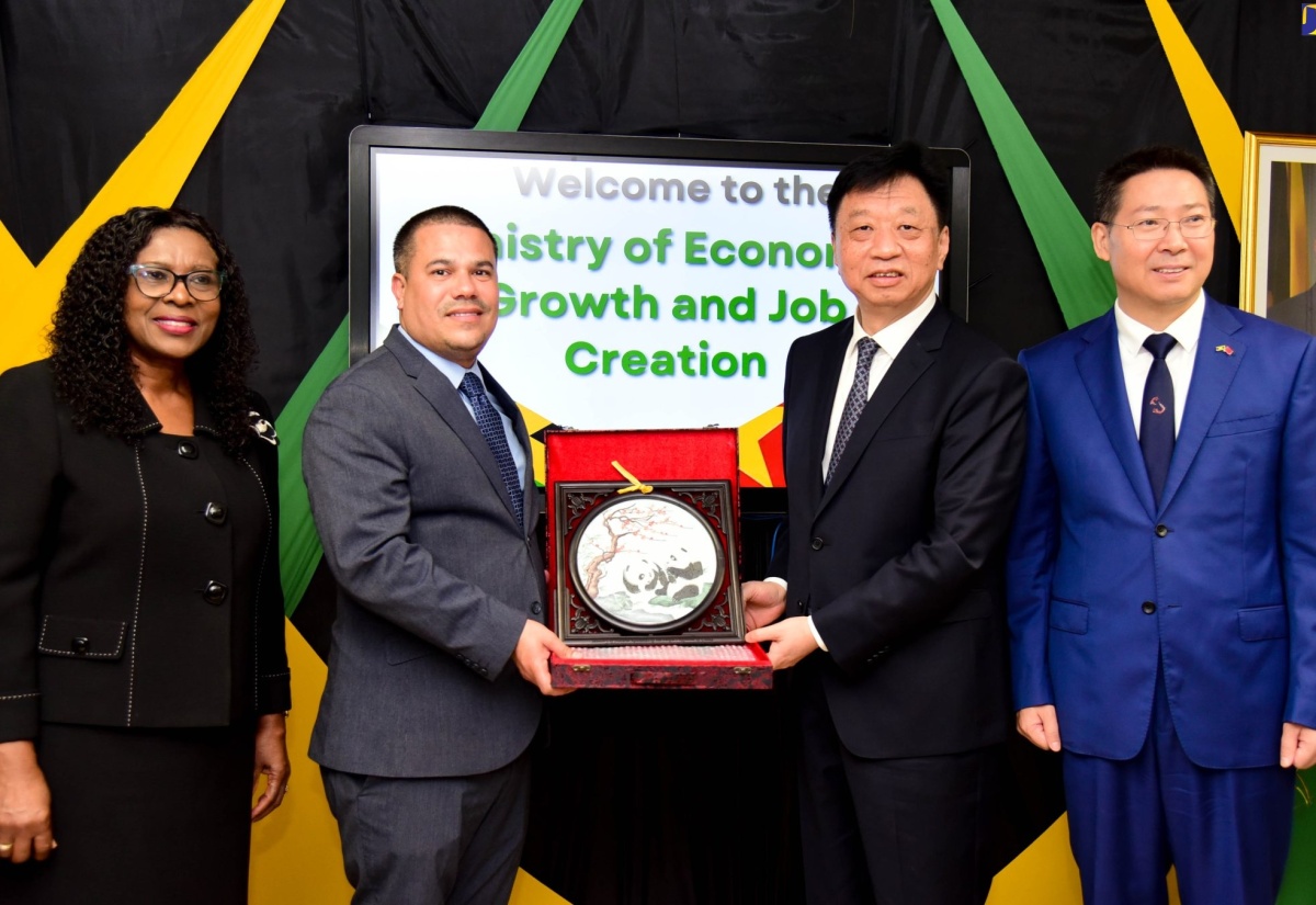 PHOTOS: Senator Matthew Samuda Receives Courtesy Call from China’s Natural Resources Vice Minister