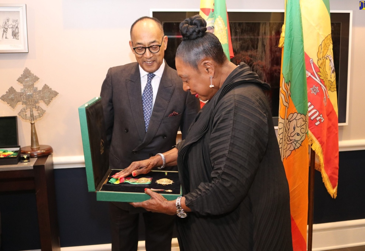 Minister Grange Honoured by Ethiopia