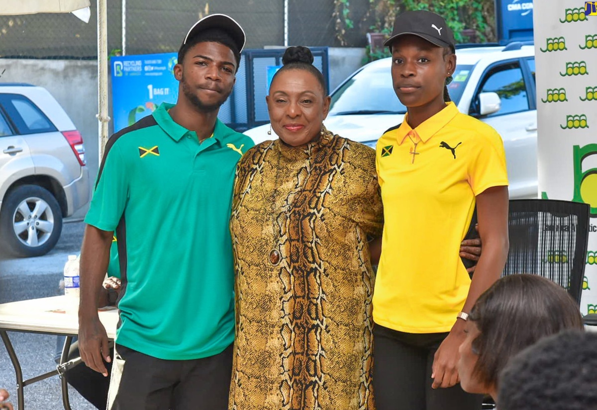 PHOTOS: Minister Grange Sends off CARIFTA Team