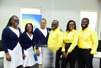 Members of the Victoria Jubilee Hospital and the Ministry of Finance and the Public Service (MoFPS) Debate Teams following their semi-final battle on May 18 in the 2023 Public Sector Debate Competition. The Ministry emerged winner and will face off against the Jamaica Information Service in the final on Wednesday, June 7 at the Jamaica Conference Centre.