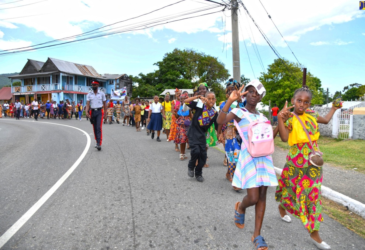 Grand Celebration of Africa Day at Buff Bay Primary School