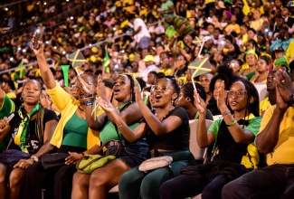 A section of the large gathering in attendance at the Independence Day Grand Gala, held on August 6, at the National Stadium, in St. Andrew.