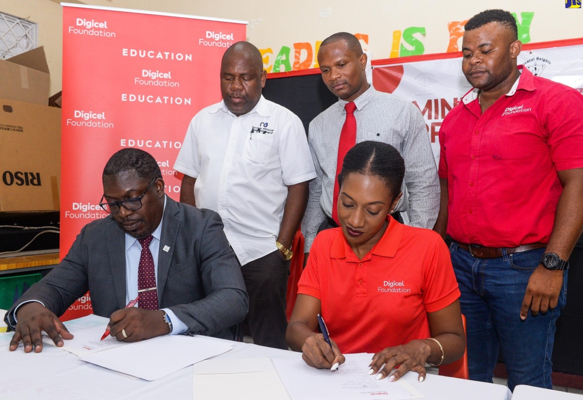 PHOTOS: Digicel Foundation And Education Ministry Sign Smart Room MOU