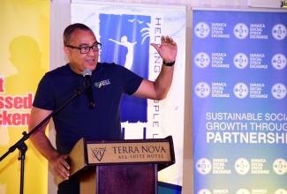 Minister of Health and Wellness, Dr. the Hon. Christopher Tufton, addresses the opening session for the 15th annual World Suicide Prevention Day Seminar at the Terra Nova All Suite Hotel in St. Andrew on Friday (September 8). The seminar was organised by Choose Life International (CLI).
