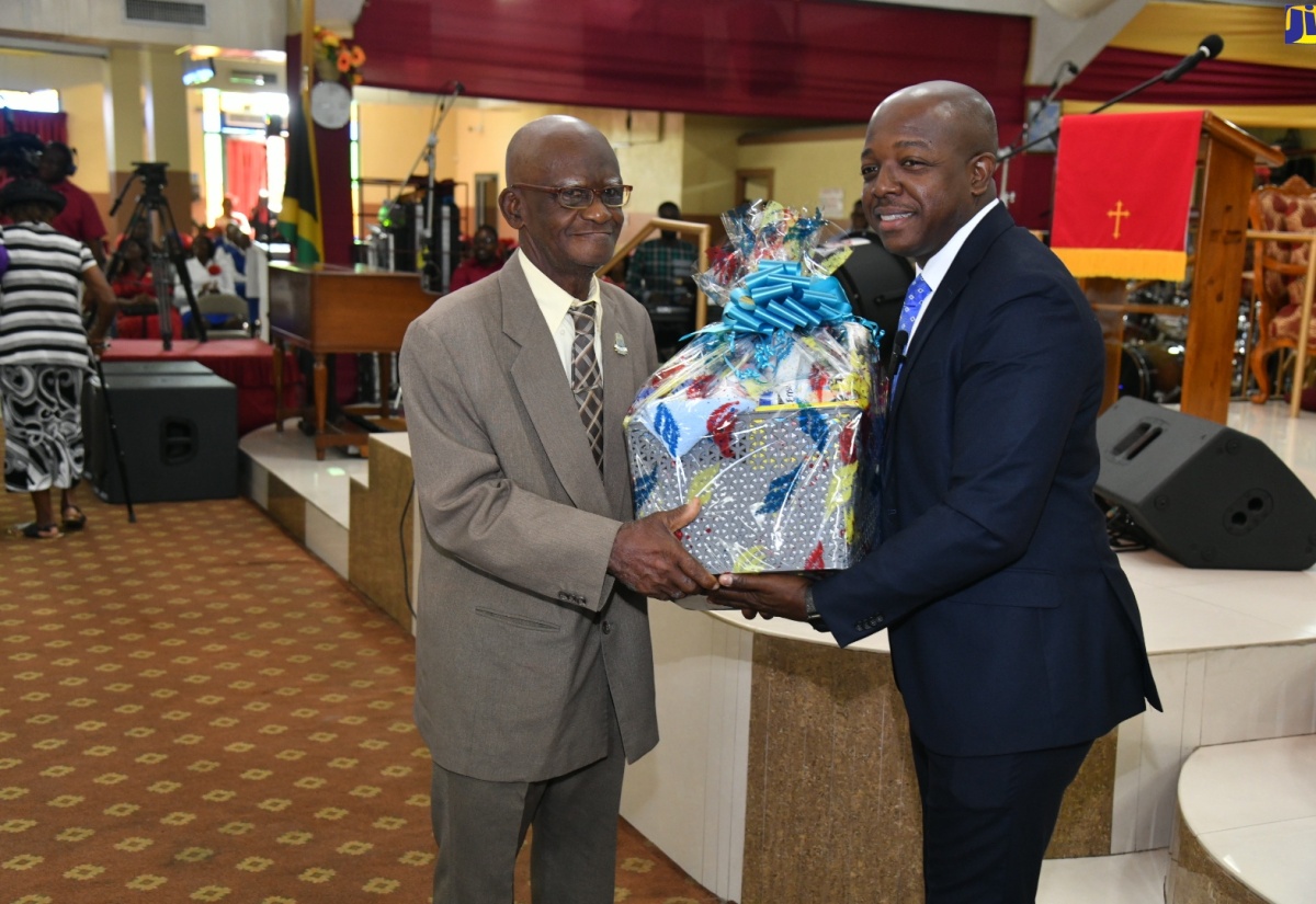 PHOTOS: Minister Charles Jr Attends National Senior Citizens Month Church Service