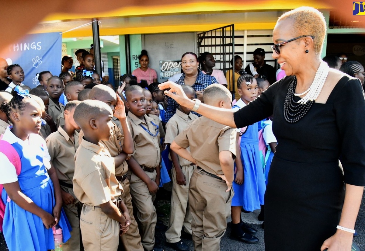 PHOTOS: Minister Fayval Williams Observes Startup Activities for the 2023/24 Academic Year