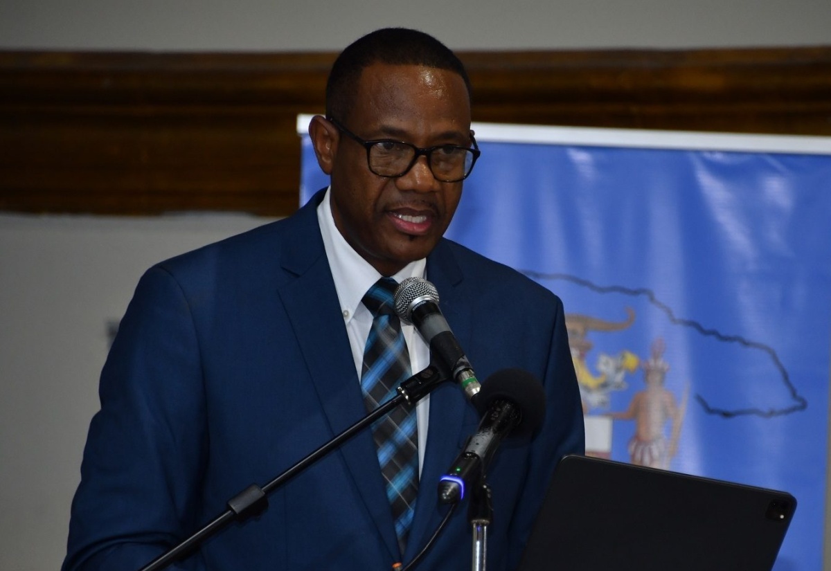 Chief Technical Director in the Ministry of Tourism, David Dobson, delivers a speech on behalf of Portfolio Minister, Hon Edmund Bartlett, at the Tourism Awareness Week (TAW) thanksgiving church service held at the Montego Bay New Testament Church of God, St. James, on Sunday (September 24).