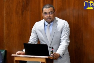 Member of Parliament, Manchester Southern, Robert Chin, making his contribution to the 2023/24 State of the Constituency Debate in the House of Representatives on Wednesday (October 11).

