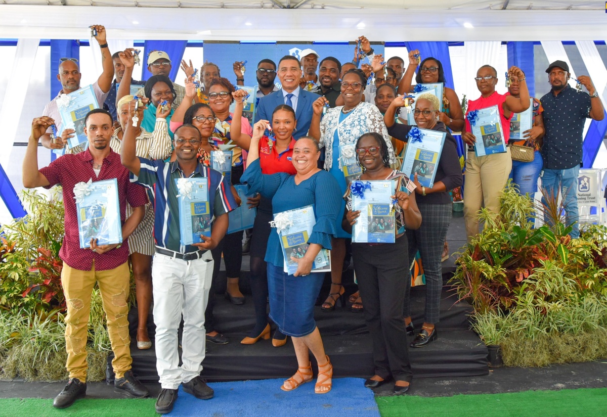 Prime Minister Hands Over 32 Housing Solutions in Westmoreland