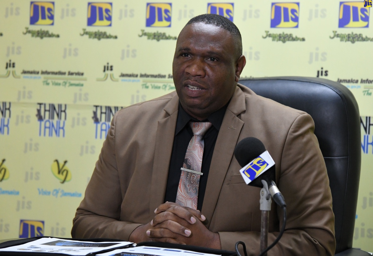 Director for Training Infrastructure Development at the HEART NSTA/Trust, Dwayne Bent, addresses a recent JIS Think Tank.

