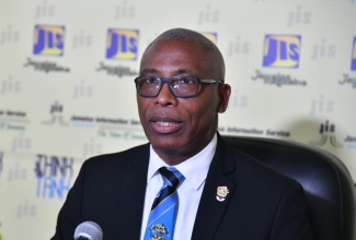 Dean of the Faculty of the Built Environment at the University of Technology (UTech), Jamaica, Professor Garfield Young, speaks at a recent JIS ‘Think Tank’.


