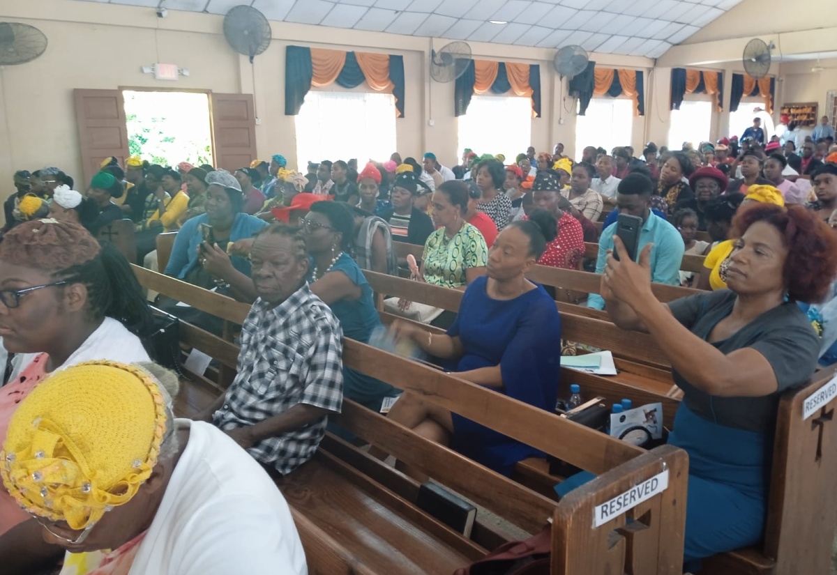 Stakeholders in attendance at the Jamaica Association for Health Education and Promotion (JAHEP) Health Education and Promotion Week church service, which was held at the Bethel Tabernacle United Pentecostal Church in Ocho Rios, St. Ann, recently.

