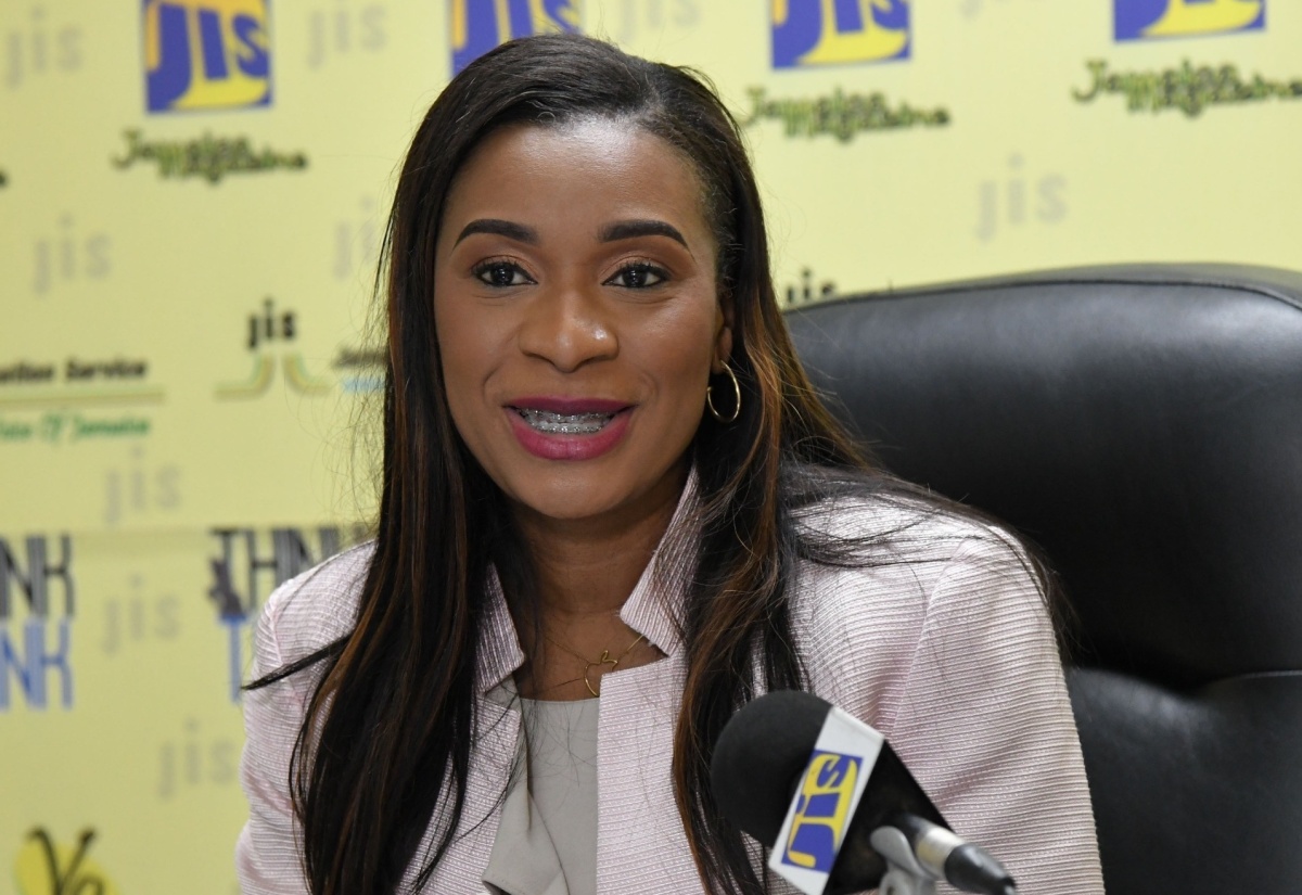 Managing Director of the HEART/NSTA Trust, Dr. Tanisha Ingleton, speaks at a JIS ‘Think Tank’  on Tuesday, November 7.

