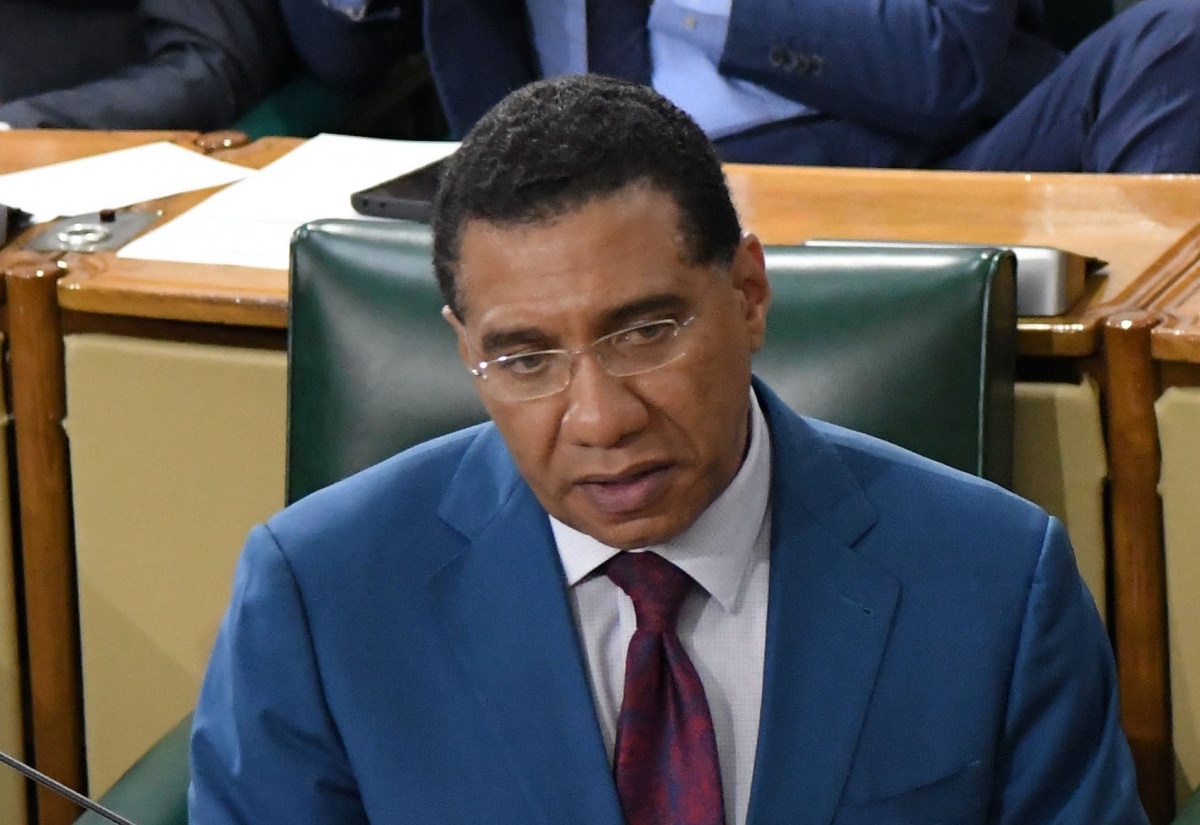 Prime Minister, the Most. Hon. Andrew Holness, speaking in the House of Representatives.

