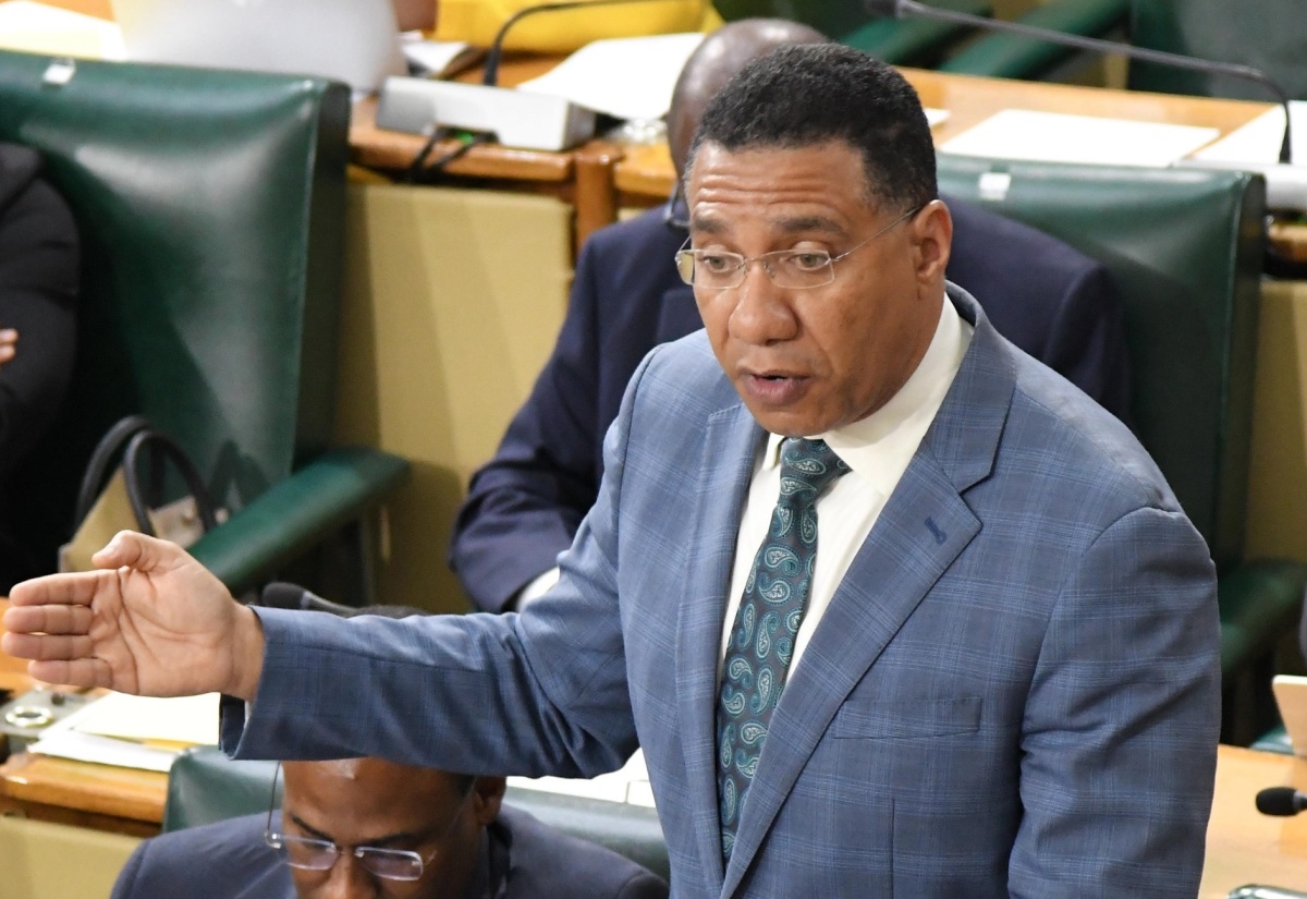 Prime Minister, the Most Hon. Andrew Holness, delivers a statement to the House of Representatives on Tuesday (November 21).

