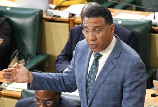 Prime Minister, the Most Hon. Andrew Holness, delivers a statement to the House of Representatives on Tuesday (November 21).

