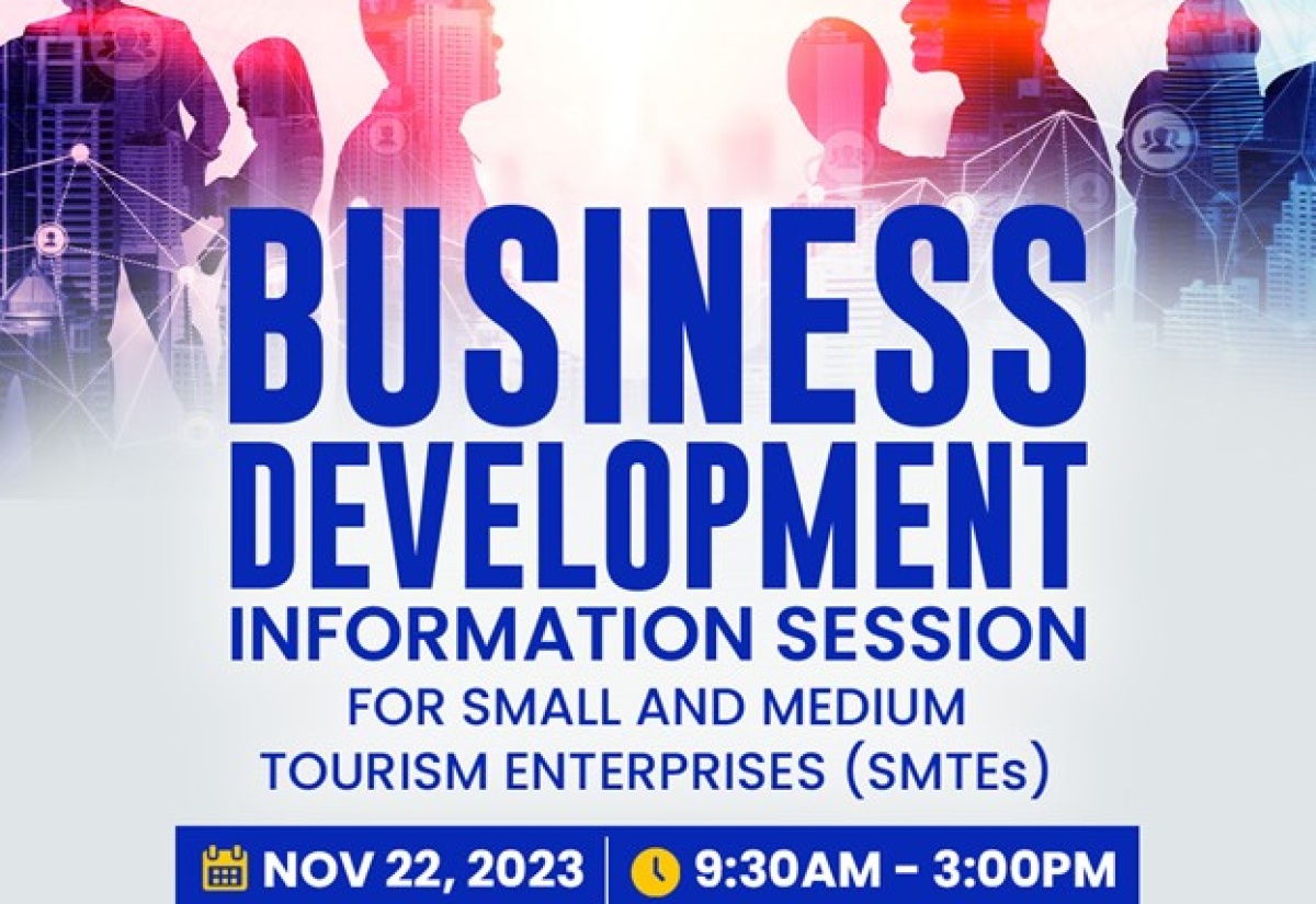 The Tourism Enhancement Fund (TEF) will be hosting a Business Development Information Session for Small and Medium-sized Tourism Enterprises on Wednesday, November 22 at the Courtleigh Auditorium in Kingston.

