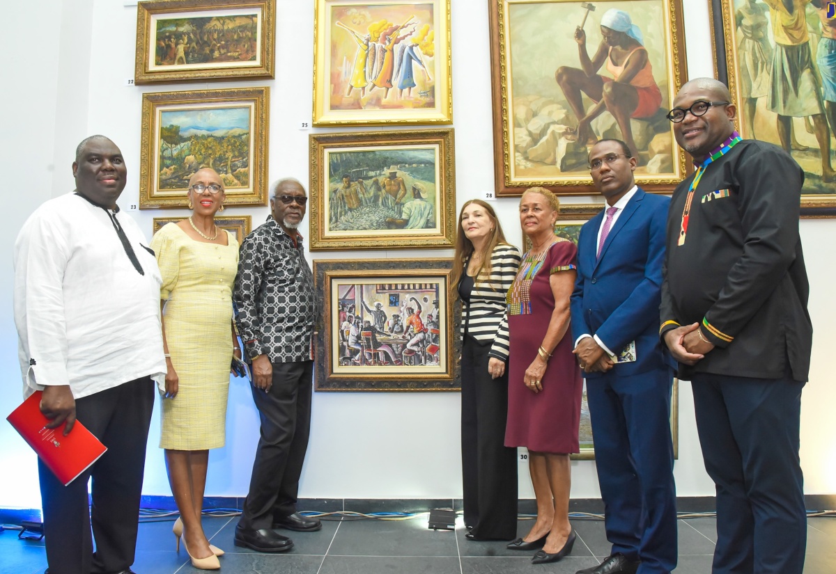PHOTOS: Michael Campbell Art Collection Handed Over to UWI