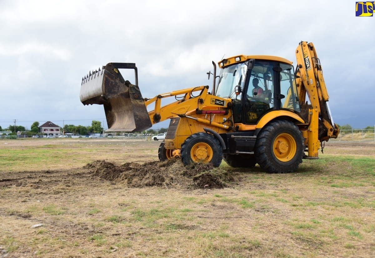 Preparatory work being carried out under the Portmore Resilience Park Project in St. Catherine.