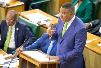 Prime Minister, the Most Hon. Andrew Holness, makes his contribution to the 2024/25 Budget Debate in the House of Representatives on March 21.

