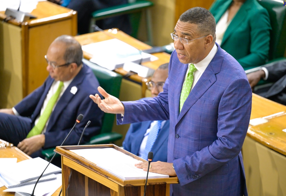 Prime Minister, the Most. Hon. Andrew Holness, makes his contribution to the 2024/25 Budget Debate in the House of Representatives on Thursday (March 21).

