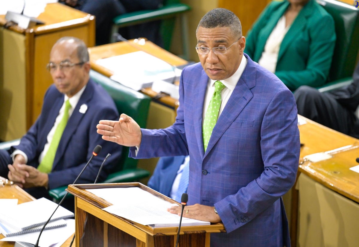 Prime Minister, the Most. Hon. Andrew Holness, makes his 2024/25 Budget Debate presentation in the House of Representatives on Thursday (March 21).

