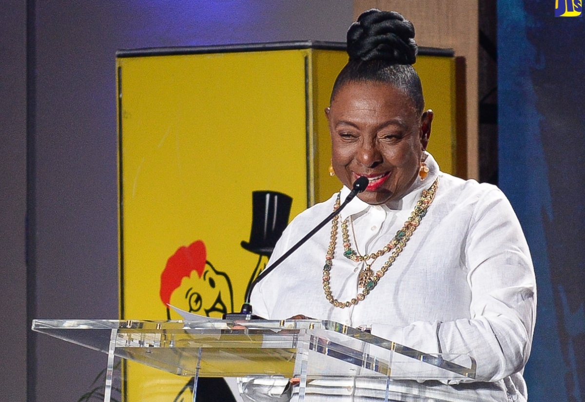 Minister of Culture, Gender, Entertainment and Sport, Hon. Olivia Grange, delivers her remarks at the launch event for ‘Fun in the Son’ at the AC Hotel by Marriott in Kingston on Tuesday (March 5). The free gospel music festival will be held on Saturday, April 20, at the National Stadium in Kingston.

