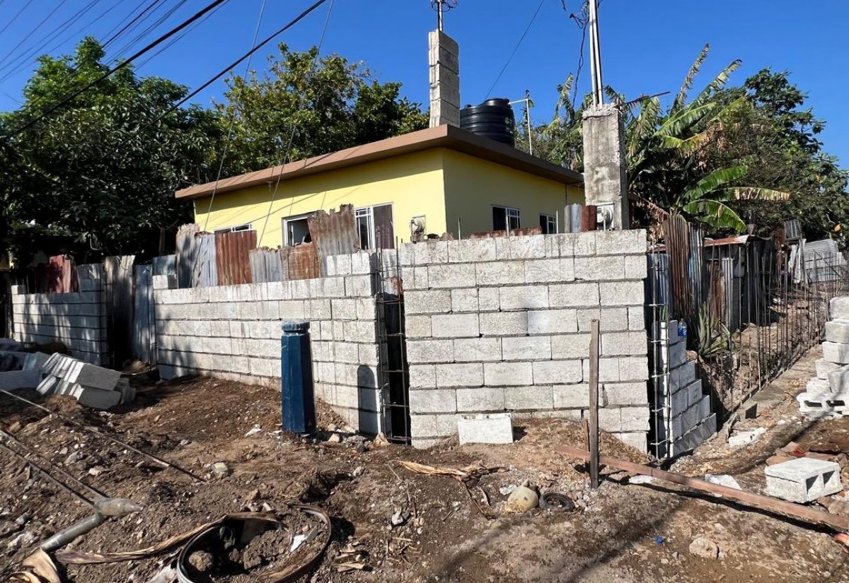 Work is progressing to remove zinc fences in the St. Catherine community of Myrtle Way, Portmore,  under the Government’s community renewal programme.